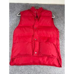 VINTAGE 70s Rocky Mountain Down Mens Puffer Vest Red Insulated Gorpcore Medium